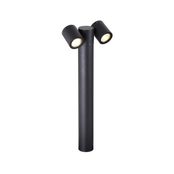 Klausen Riad 4S2 fekete kültéri állólámpa (KL134003) GU10 2 izzós IP54