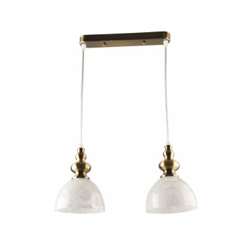 Klausen Rini 2 antik bronz függesztett lámpa (LY-3364) E27 2 izzós IP20