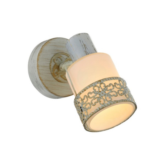 Klausen Romantik AP1 fehér-arany falikar (KL9138) E14 1 izzós IP20