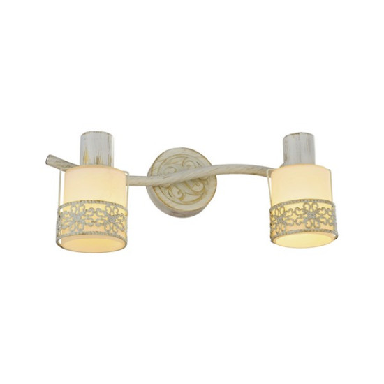 Klausen Romantik AP2 fehér-arany falikar (KL9139) E14 2 izzós IP20