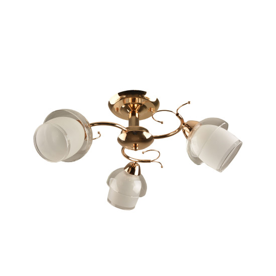 Klausen Rosy PL3 arany-fehér mennyezeti lámpa (KL100036) E27 3 izzós IP20