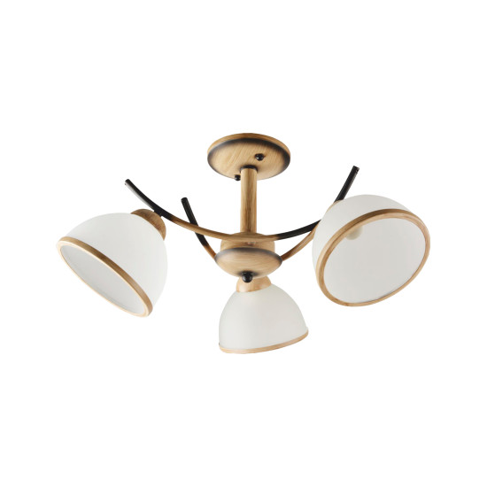 Klausen Rusty 3 natúr-fekete mennyezeti lámpa (LY-3411) E27 3 izzós IP20