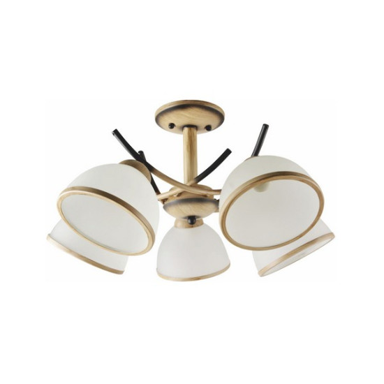 Klausen Rusty 5 natúr-fekete mennyezeti lámpa (LY-3412) E27 5 izzós IP20