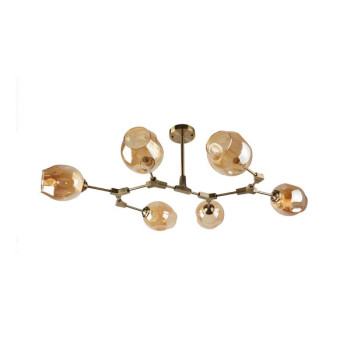 Klausen Scrap 6 antik bronz mennyezeti lámpa (LY-3480) E27 6 izzós IP20