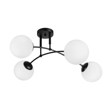 Klausen Sefora PL4 fekete mennyezeti lámpa (KL100064) E27 4 izzós IP20