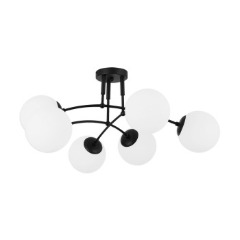 Klausen Sefora PL6 fekete mennyezeti lámpa (KL100066) E27 6 izzós IP20