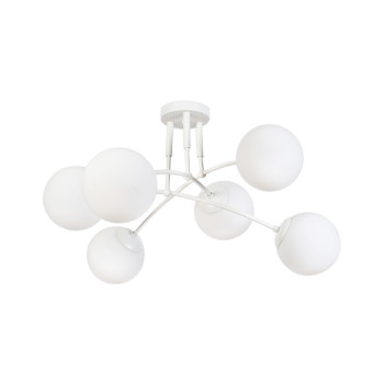 Klausen Sefora PL6 fehér mennyezeti lámpa (KL100067) E27 6 izzós IP20