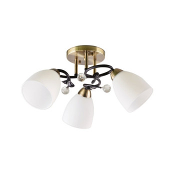 Klausen Simpi 3 fekete-antik bronz mennyezeti lámpa (LY-3489) E27 3 izzós IP20