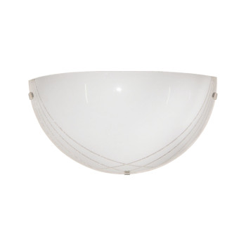 Klausen Simple 1/2 fehér-króm fali lámpa (LY-6021) E27 1 izzós IP20