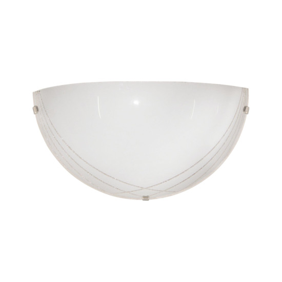 Klausen Simple 1/2 fehér-króm fali lámpa (LY-6021) E27 1 izzós IP20