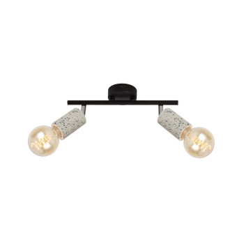 Klausen Simply AP2 fekete-terazzo mennyezeti lámpa (KL162011) E27 2 izzós IP20