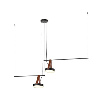 Klausen Spectrum 2 fekete LED függesztett lámpa (142032) LED 1 izzós IP20