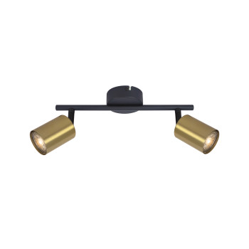 Klausen Spike 2 fekete-arany mennyezeti spotlámpa (KL162014) GU10 2 izzós IP20