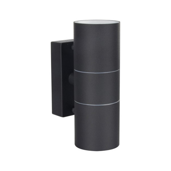 Klausen Spot 2 fekete kültéri falikar (KL132003) GU10 2 izzós IP44