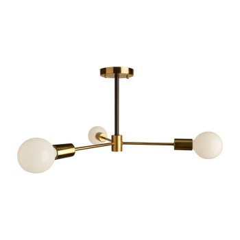 Klausen Stick 3 arany-fekete mennyezeti lámpa (KL103019) E27 3 izzós IP20