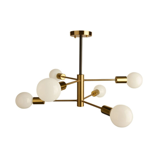 Klausen Stick 6 arany-fekete mennyezeti lámpa (KL106013) E27 6 izzós IP20