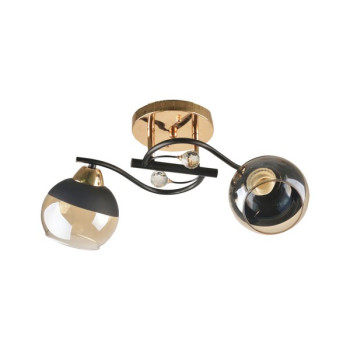 Klausen Theme 2 fekete-arany mennyezeti lámpa (LY-3434) E27 2 izzós IP20