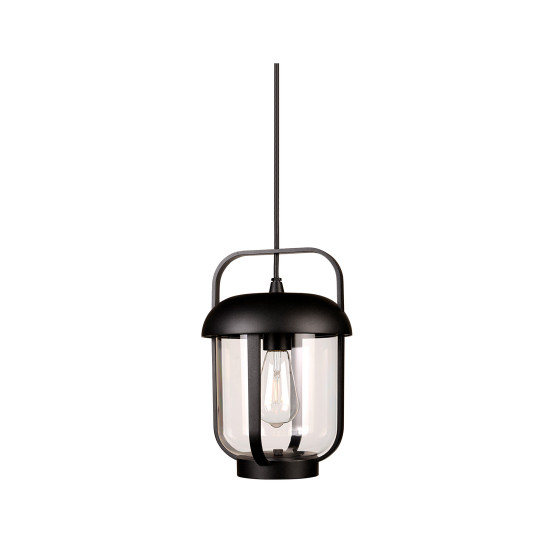 Klausen Tolson 7 fekete kültéri függesztett lámpa (KL137004) E27 1 izzós IP44