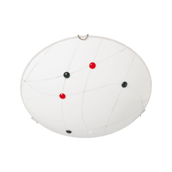 Klausen Venus D400 fehér-króm mennyezeti lámpa (KL5943) E27 2 izzós IP20