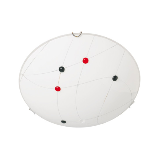 Klausen Venus D400 fehér-króm mennyezeti lámpa (KL5943) E27 2 izzós IP20