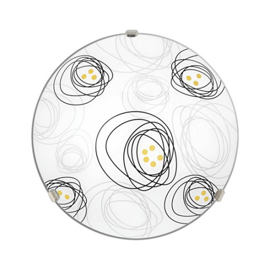 Klausen Vulcan 40 fehér-többszínű mennyezeti lámpa (LY-6082) E27 2 izzós IP20