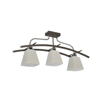 Klausen Zelma 3 fekete-króm mennyezeti lámpa (KL9120) E14 3 izzós IP20