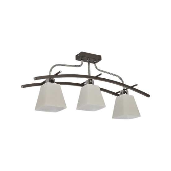 Klausen Zelma 3 fekete-króm mennyezeti lámpa (KL9120) E14 3 izzós IP20