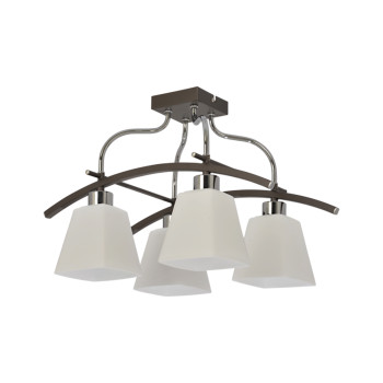 Klausen Zelma 4 fekete-króm mennyezeti lámpa (KL9121) E14 4 izzós IP20