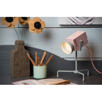 Lucide Beamer pink-szürke LED asztali lámpa (LUC-05534/03/66) LED 1 izzós IP20