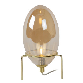 Lucide Bellister borostyán-arany asztali lámpa (LUC-03527/01/62) G9 1 izzós IP20