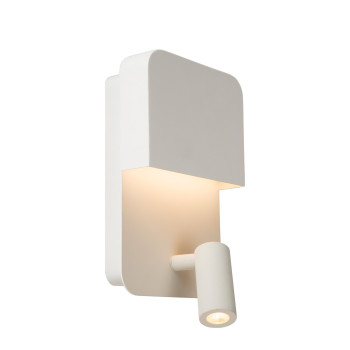 Lucide Boxer fehér LED fali lámpa (LUC-79200/08/31) LED 1 izzós IP20