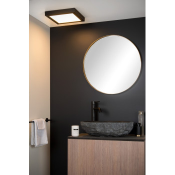 Lucide Brice fekete LED fürdőszobai mennyezeti lámpa (LUC-28117/30/30) LED 1 izzós IP44