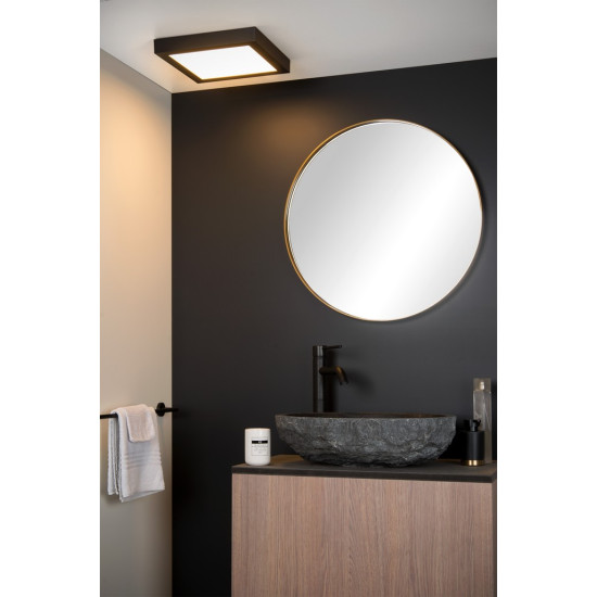 Lucide Brice fekete LED fürdőszobai mennyezeti lámpa (LUC-28117/30/30) LED 1 izzós IP44