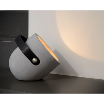 Lucide Copain szürke-fekete asztali lámpa (LUC-20511/01/41) E27 1 izzós IP20