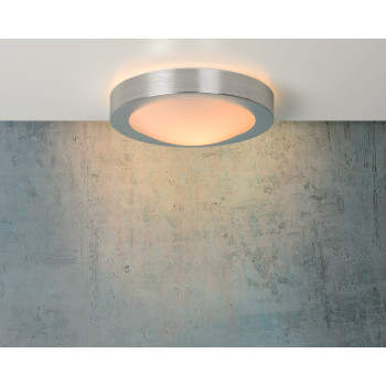 Lucide Fresh króm-fehér fürdőszobai mennyezeti lámpa (LUC-79158/01/12) E27 1 izzós IP44