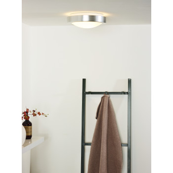 Lucide Fresh króm-fehér fürdőszobai mennyezeti lámpa (LUC-79158/01/12) E27 1 izzós IP44
