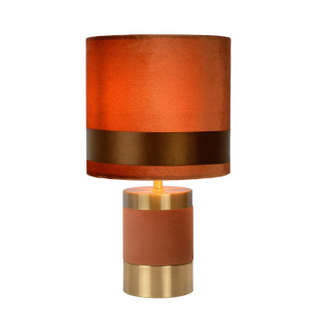 Lucide Frizzle barna-arany asztali lámpa (LUC-10500/81/43) E14 1 izzós IP20