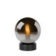 Lucide Jorit füstszürke-fekete asztali lámpa (LUC-45563/20/65) E27 1 izzós IP20