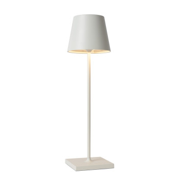 Lucide Justin fehér LED kültéri hordozható asztali lámpa (LUC-27888/04/31) LED 1 izzós IP54