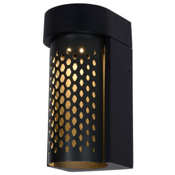 Lucide Kiran arany-fekete LED kültéri fali lámpa (LUC-45800/10/30) LED 1 izzós IP65