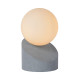 Lucide Len szürke-opál asztali lámpa (LUC-45561/01/36) G9 1 izzós IP20