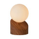 Lucide Len barna-opál asztali lámpa (LUC-45561/01/70) G9 1 izzós IP20