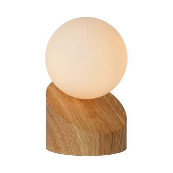 Lucide Len barna-opál asztali lámpa (LUC-45561/01/72) G9 1 izzós IP20