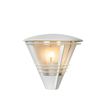 Lucide Livia fehér-átlátszó kültéri fali lámpa (LUC-11812/01/31) E27 1 izzós IP44