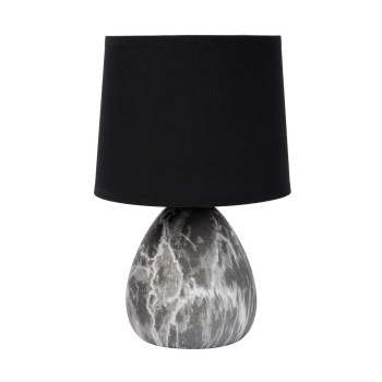 Lucide Marmo fekete-fehér asztali lámpa (LUC-47508/81/30) E14 1 izzós IP20