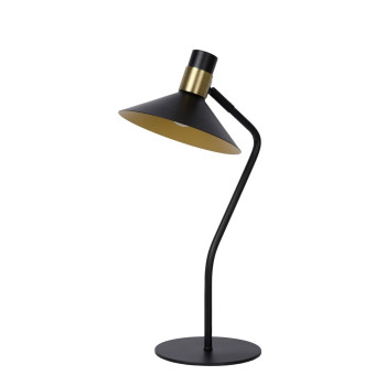 Lucide Pepijn fekete-arany asztali lámpa (LUC-05528/01/30) E14 1 izzós IP20