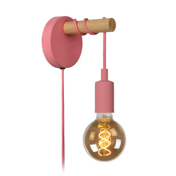 Lucide Pola pink-barna gyerek fali lámpa (LUC-08227/01/66) E27 1 izzós IP20