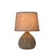 Lucide Ramzi barna asztali lámpa (LUC-47506/81/43) E14 1 izzós IP20