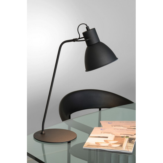 Lucide Shadi fekete asztali lámpa (LUC-03617/01/30) E14 1 izzós IP20