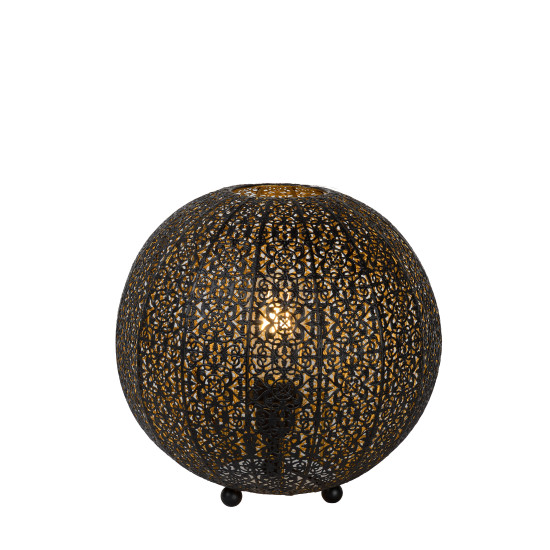 Lucide Tahar fekete-arany asztali lámpa (LUC-78583/34/30) E27 1 izzós IP20